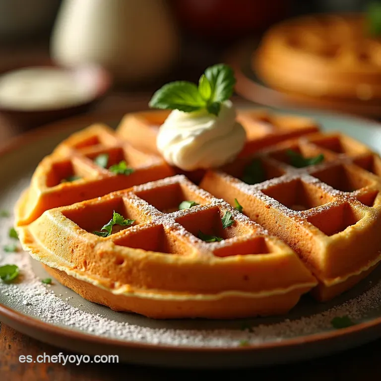 Waffles Caseros Y Esponjosos Perfectos presentation