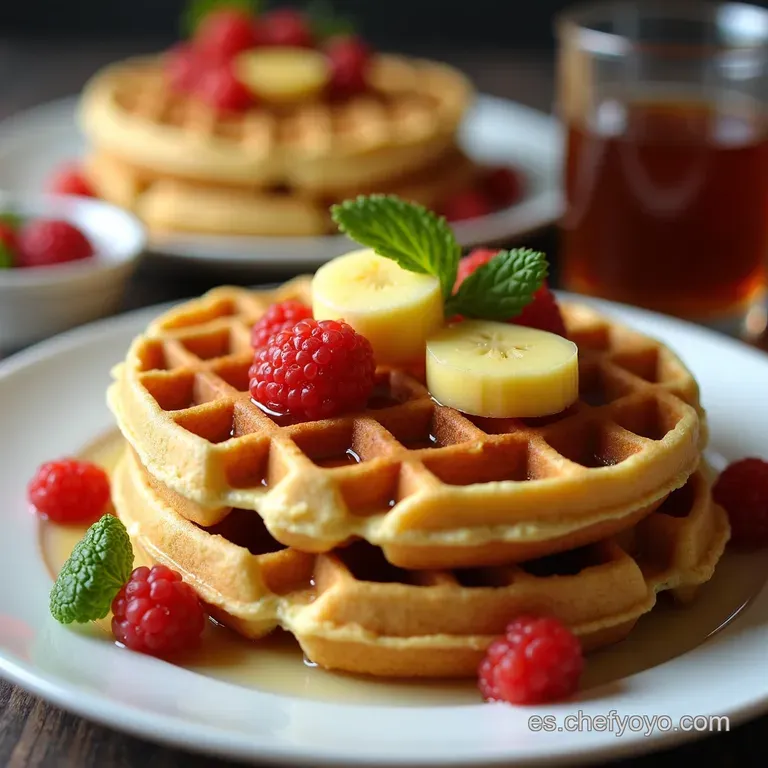 Waffles Esponjosos con Toque de Abuela